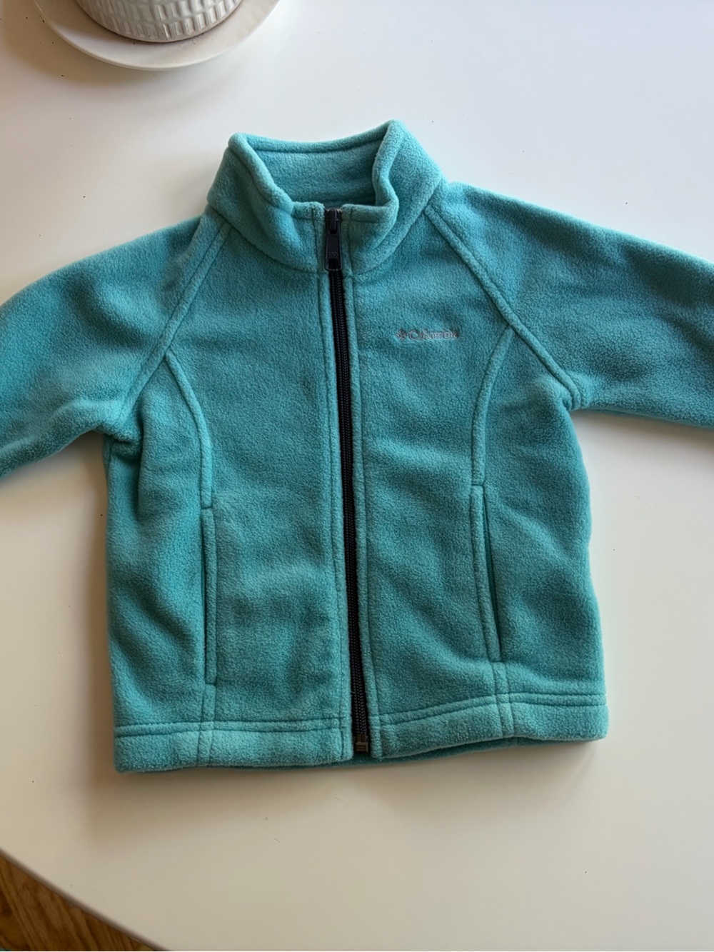 Columbia Kids Light Teal Fleece Jacket - Zip Front